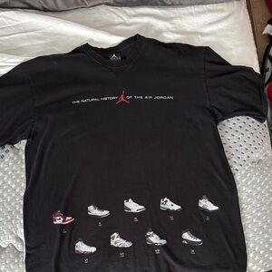 Jordan Black Air Jordan History Tee